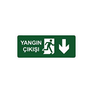 Yangın Çıkışi Isg Uyarı Levhası Pvc A4 21x30 Cm 21x30 cm