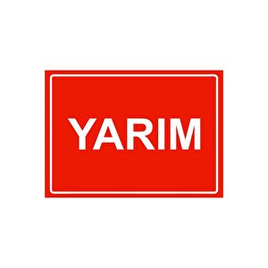 Yarım Isg Uyarı Levhası Pvc A5 15x21 Cm
