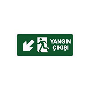 Yangın Çıkışı Isg Uyarı Levhası Pvc A3 30x42 Cm 30x42 cm