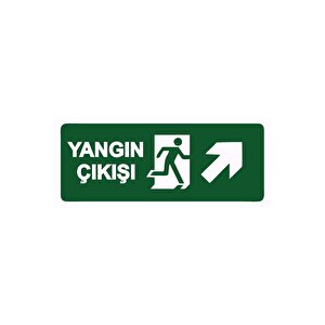 Yangın Çıkışı Isg Uyarı Levhası Pvc A3 30x42 Cm 30x42 cm
