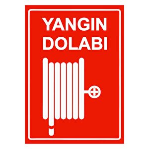 Yangın Dolabı Isg Uyarı Levhası Pvc A5 15x21 Cm 15x21 cm