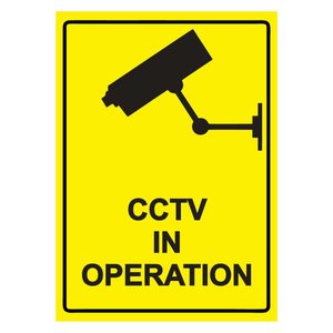 Cctv In Operatıon Isg Uyarı Levhası Pvc A3 30x42 Cm 30x42 cm