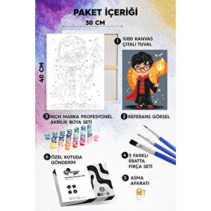 Minik Harry Sayılarla Boyama Seti 30x40 cm