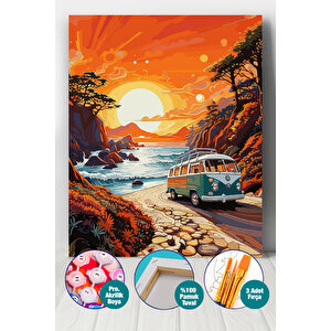 Huzur Adasında Vosvos Sayılarla Boyama Seti 40x50 cm