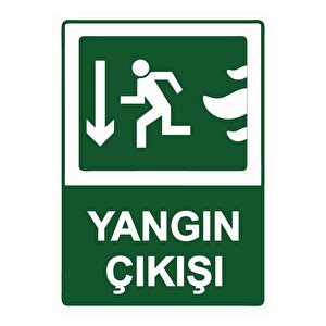Yangın Çıkışı Isg Uyarı Levhası Pvc A5 15x21 Cm 15x21 cm