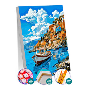 Assos Kıyısı Sayılarla Boyama Seti 50x70 cm
