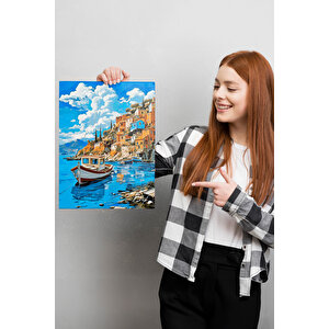 Assos Kıyısı Sayılarla Boyama Seti 50x70 cm