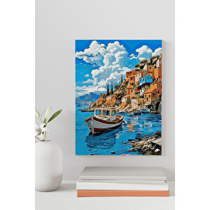 Assos Kıyısı Sayılarla Boyama Seti 50x70 cm