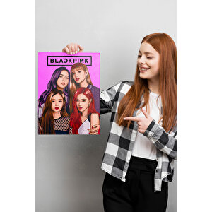 Black Pink Sayılarla Boyama Seti 40x50 cm