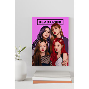 Black Pink Sayılarla Boyama Seti 40x50 cm