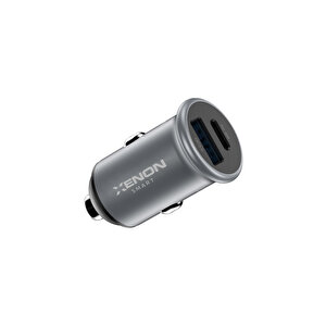 Xenon Smart Araç İçi Telefon Tutucu+Çakmaklık Şarj | 15W Kablosuz, Soğutma Fanı, 48W Hızlı Şarj Adaptörü (X6416)