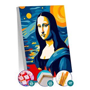 Mona Lisa Sayılarla Boyama Seti 50x70 cm