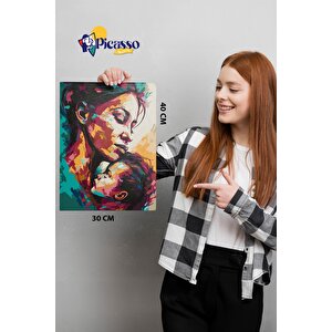 Anne Sevgisi Sayılarla Boyama Seti
