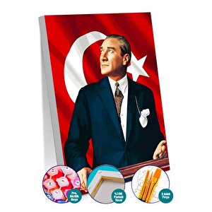 Atatürk'ün İzinde Sayılarla Boyama Seti 50x70 cm