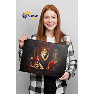 Aslan Kral Sayılarla Boyama Seti 50x70 cm