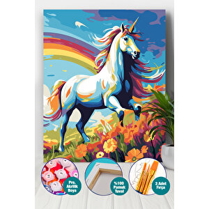 Unicorn Sayılarla Boyama Seti 40x50 cm