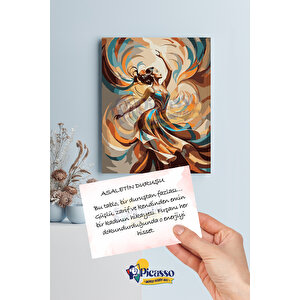 Asaletin Duruşu Sayılarla Boyama Seti 35x50 cm