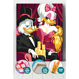 Bay Ve Bayan Duck Sayılarla Boyama Seti 35x50 cm