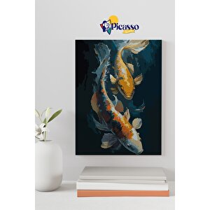 Balıklar Sayılarla Boyama Seti 50x70 cm