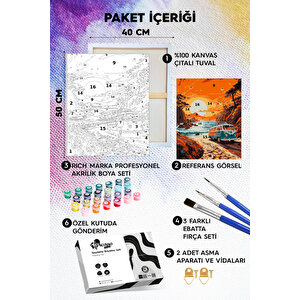 Dansın Büyüsü Sayılarla Boyama Seti 40x50 cm