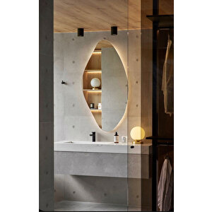 Modern Oval Led Banyo Aynası – Dim Edilebilir Dokunmatik, 3000k Günışığı 35x70 cm