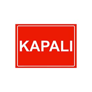 Kapalı Isg Uyarı Levhası Pvc A4 21x30 Cm 21x30 cm