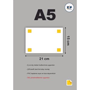 Dikkat! Sıkışma Tehlikesi Isg Uyarı Levhası Pvc A5 15x21 Cm 15x21 cm