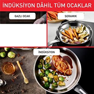 Tefal Duetto 8 Parça Çelik Tencere Seti