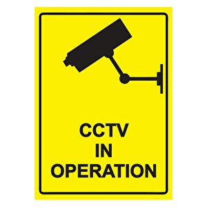 Cctv In Operatıon Isg Uyarı Levhası Pvc A4 21x30 Cm 21x30 cm