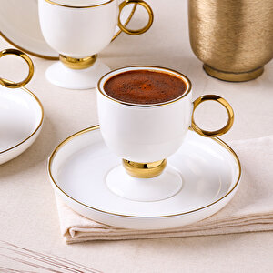 Margaux Gold 12 Parça 6 Kişilik Türk Kahve Fincanı