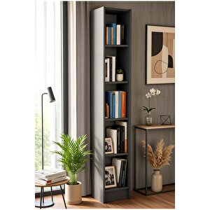 Flat30 Kitaplık Çok Amaçlı Dolap Antrasit