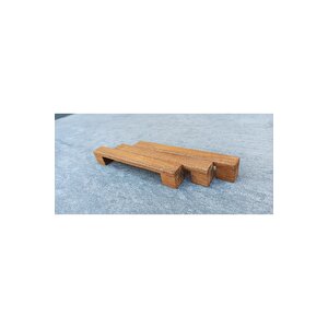 Zen Ahşap Mobilya Dolap Kulpu 96 Mm Kahverengi Ahşap Kulp
