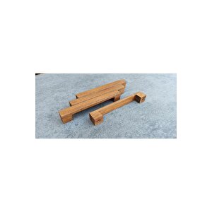 Zen Ahşap Mobilya Dolap Kulpu 96 Mm Kahverengi Ahşap Kulp