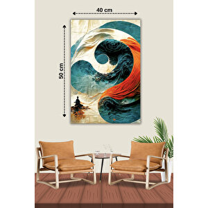 5d Elmas Boyama – Yin Yang Ve Meditasyon | 40x50 Cm- Tuvale Gerili Diamond Painting Sayılarla Boyama