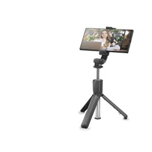 Telefon Tripodu Ve Selfie Çubuğu Seti Bluetooth Kumandalı 67 Cm - Siyah Nd1046