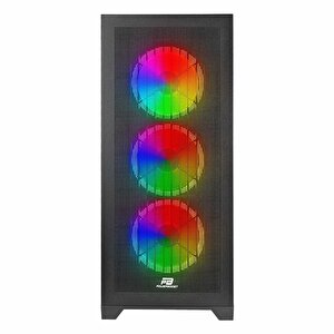 Powerboost Vk-g4306s Usb 3.2 Argb Eatx Mid Tower Siyah Kasa