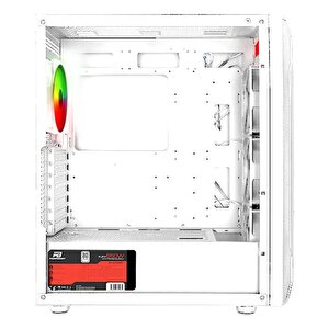 Powerboost Pb-p3701bw 650w 80+ Usb 3.2 Argb Atx Mid Tower Beyaz Kasa