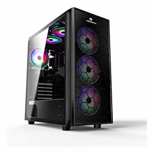 Gamebooster Gb-x51 Usb 3.2 Rgb Atx Mid Tower Siyah Kasa