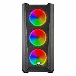 Powerboost Vk-w001b Usb 3.2 Argb Atx Mid Tower Siyah Kasa