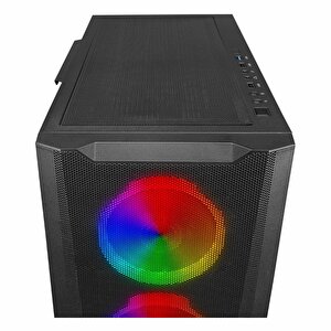 Powerboost Vk-w001b Usb 3.2 Argb Atx Mid Tower Siyah Kasa