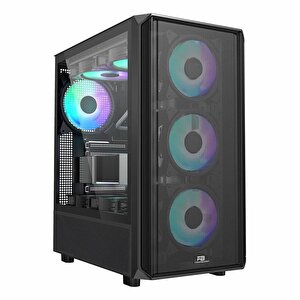 Powerboost Pb-p3602bb 850w 80+ Bronz Usb 3.2 Argb Atx Mid Tower Siyah Kasa