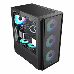 Powerboost Pb-p3602bb 850w 80+ Bronz Usb 3.2 Argb Atx Mid Tower Siyah Kasa