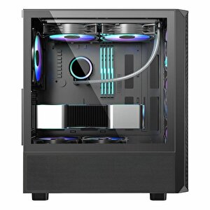 Powerboost Pb-p3602bb 850w 80+ Bronz Usb 3.2 Argb Atx Mid Tower Siyah Kasa