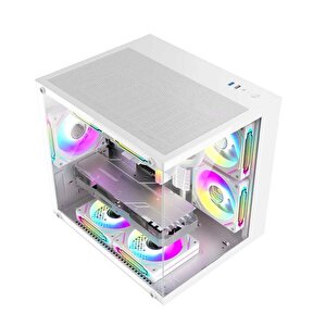 Sword Cube X55 Ryzen 7 5700x 32gb Ram 1tb M.2 Nvme Ssd 8gb Rtx5060 Sıvı Soğutmalı 27" 200hz Oyuncu Tavsiye Sistem
