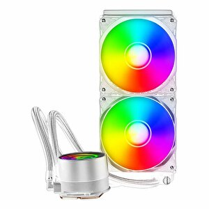 Powerboost Deep 240 Argb 240mm Am5/1700p Beyaz İşlemci Sıvı Soğutucu