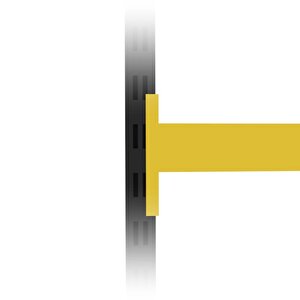 4 Katlı Duble Midi Rack - Ekonomik Depo,arşiv, Kiler Rafı  Siyah-turuncu-46x90 Cm-100 Cm