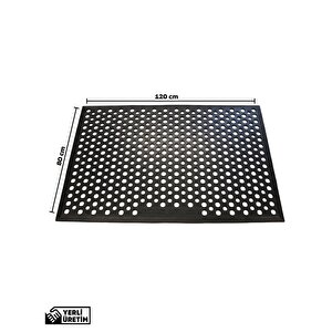 80x120 cm Kaymaz Taban Kauçuk Dış Mekan İç Mekan Paspası, Yorgunluk Önleyici/giderici Paspas 80x120 Cm Star Lite Mat