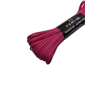 Polyester Paracord İp 660 Lb 4 Mm Fuşya 30 Metre