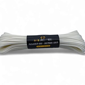 Polyester Paracord İp 4 Mm Beyaz Renk 30 Metre