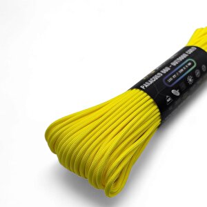 Polyester Paracord İp 4 Mm Sarı Renk 30 Metre